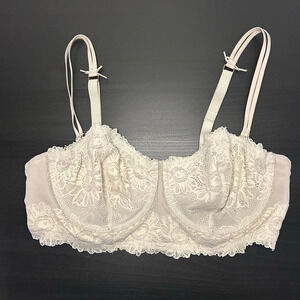 Aerie Cream Lace No Padding Bra - 36D